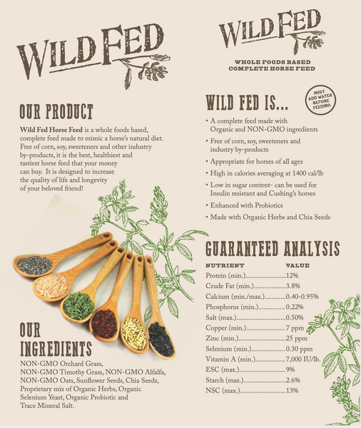 Wild Fed Horse Feed Premium Organic