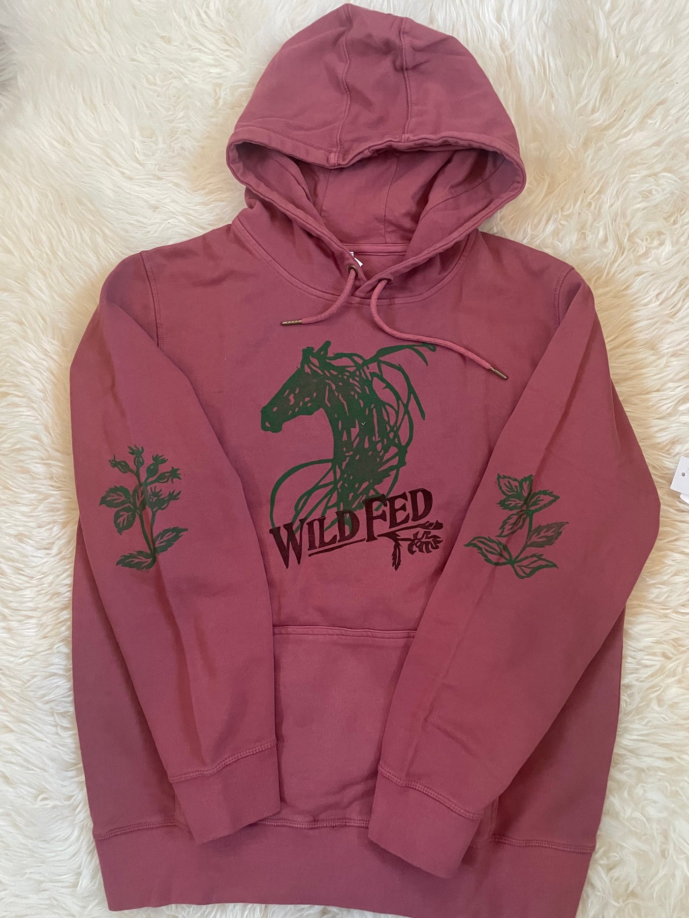 Wild Fed-Organic French Terry Custom Printed Hooded Sweatshirt