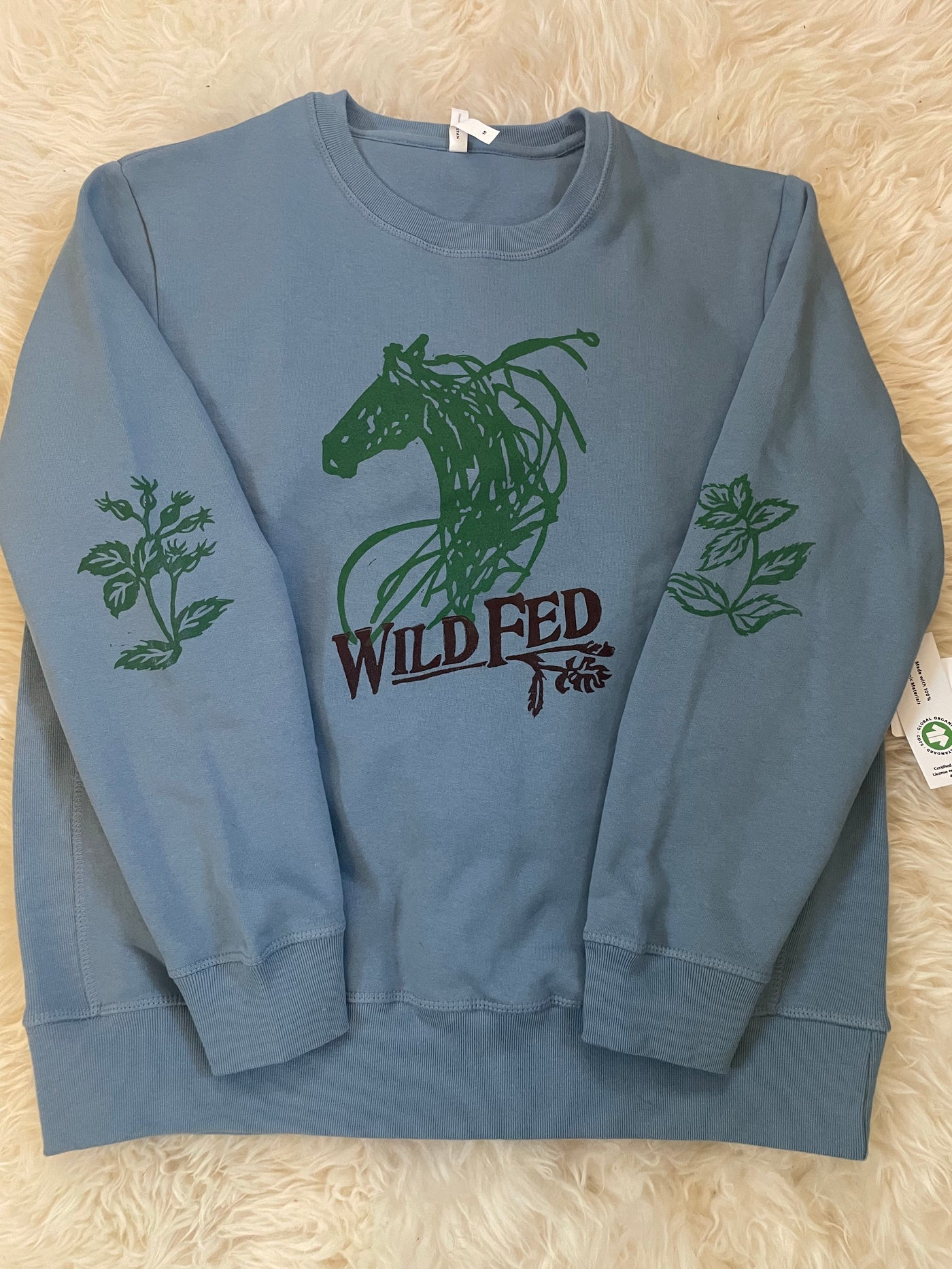 Wild Fed- Organic Cotton Custom Printed Sweatshirt