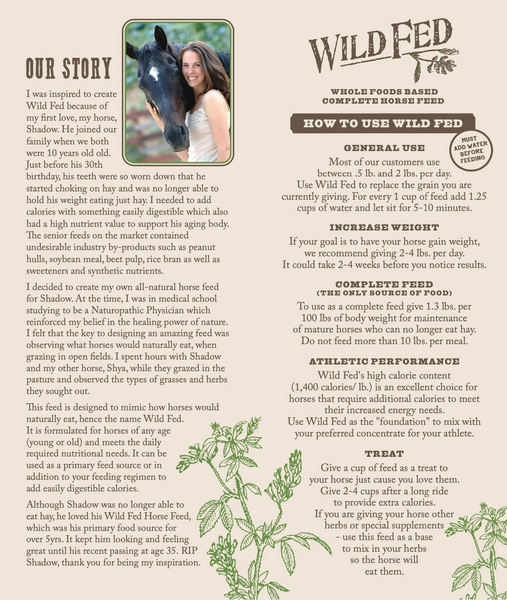 Wild Fed Horse Feed Premium Organic