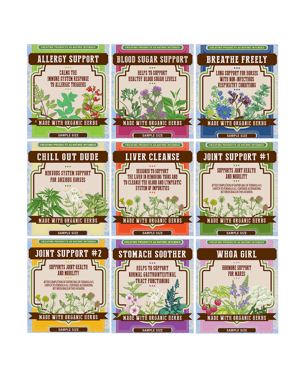 Organic Herbal Supplements - SAMPLE SIZE