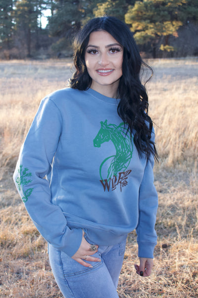 Wild Fed- Organic Cotton Custom Printed Sweatshirt