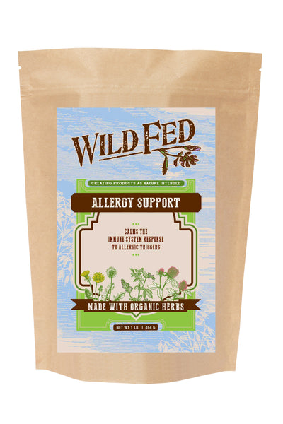 Wild Fed Allergy Support Herbal Supplement for Horses Equine Organic