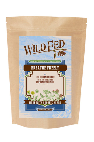 Wild Fed Breathe Freely Organic Herbal Horse Supplement